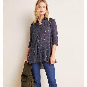 NWOT Maeve Monika button down tunic Anthropologie